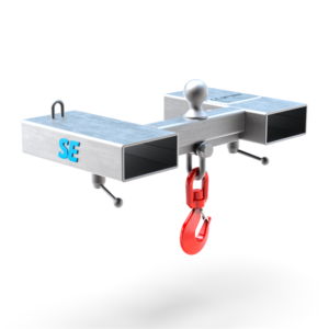 Gabelstapler-Lasttraverse 2 t – 125×50 mm mit Anhängerkupplung