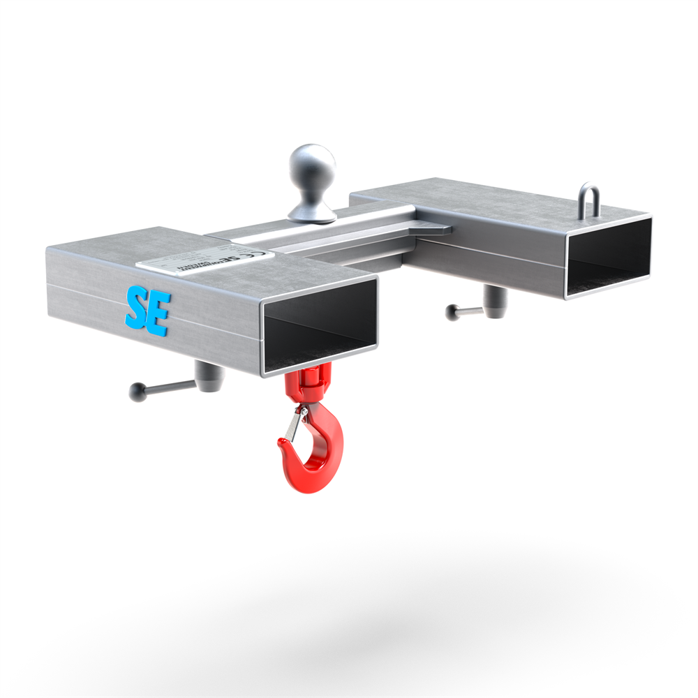 Gabelstapler Lasttraverse 2 t mit Anhängerkupplung – Bild 2